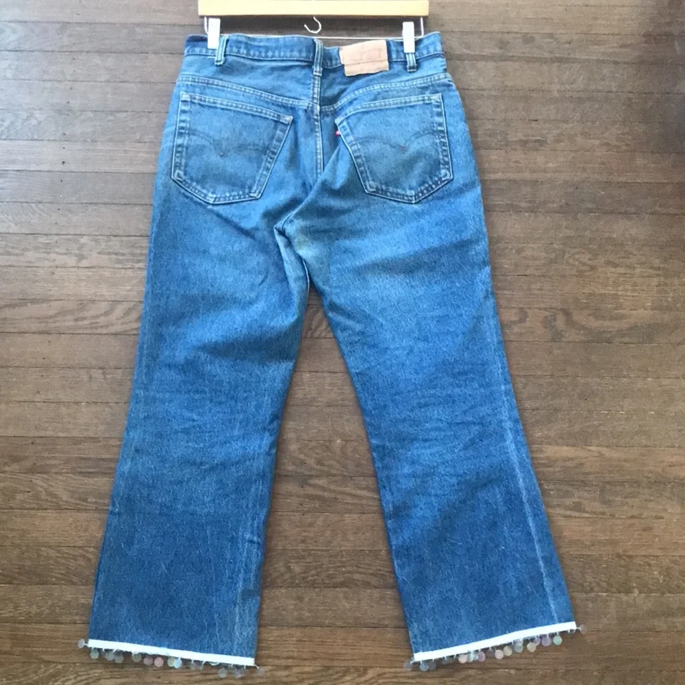 Vintage Levi's jeans 517 0217 Red Tab Embellished size 34 RARE 80’s - Picture 2 of 12